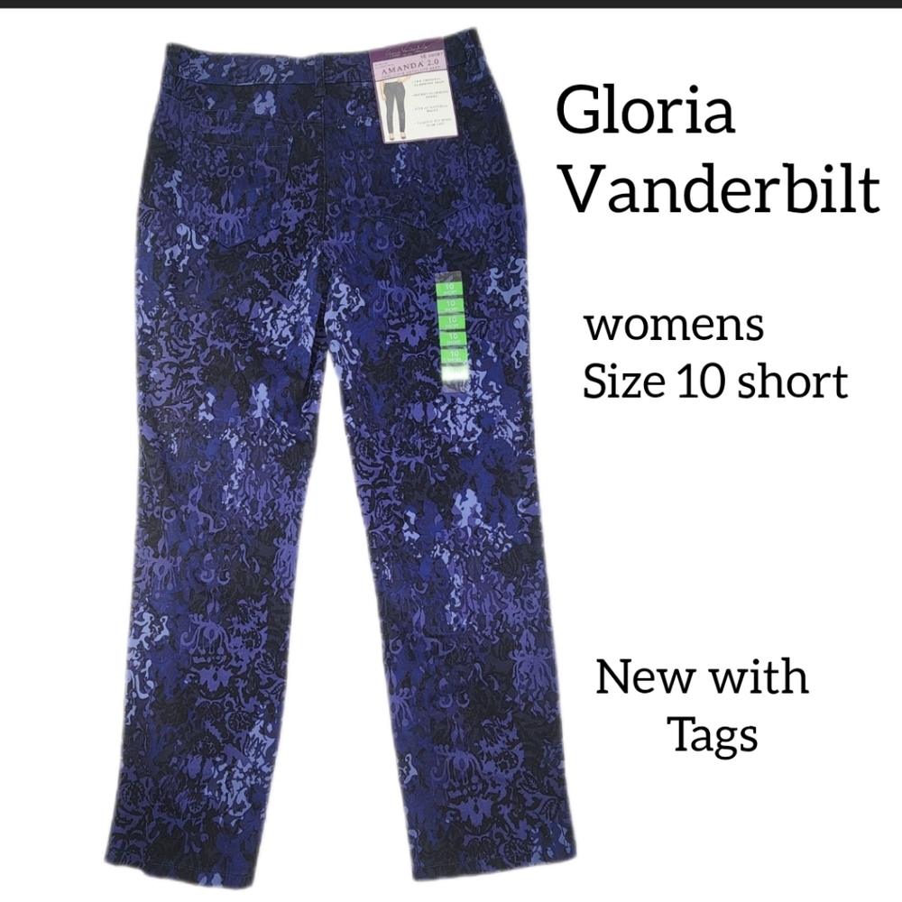 GLORIA VANDERBILT WOMENS JEANS AMANDA2.0  SIZE 10 SHORT NEW WITH TAGS